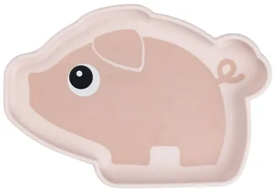 Farfurie din silicon cu vid Done by Deer - Stick&Stay, Pigee, Pudră