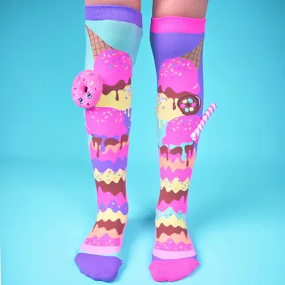 Șosete lungi colorate Madmia pentru fete Milkshake 6-99 ani