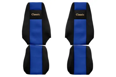 Set huse scaun textil camion compatibile cu Renault Magnum New Size (01.2008-12.2013), Albastru