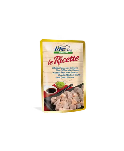 Hrana Umeda Caini, Life Dog Le Ricette, Ton File & Somon, 95 g