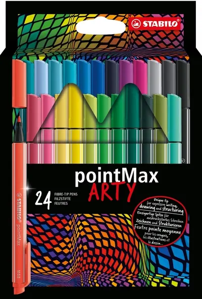 Carioci Stabilo Arty - pointMax, 24 culori