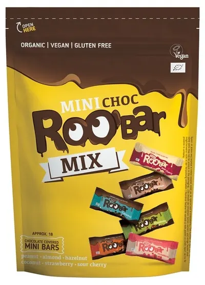 Mix bio cu mini batoane, 180 g, Roobar