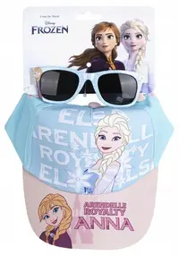 Set pentru copii Cerda - Frozen, pălărie și ochelari de soare, 53 cm
