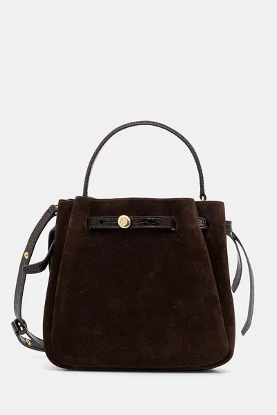 Tory Burch poșetă Romy Suede Bucket