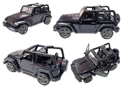 Mașină pentru copii Raya Toys - Jeep, cu muzică și lumini, neagră