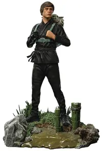 Statuetă Iron Studios Television: The Book of Boba Fett - Luke Skywalker and Grogu (Training), 20 cm