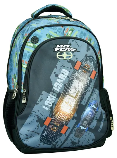 Rucsac școlar No Fear - Longboard, cu 3 compartimente