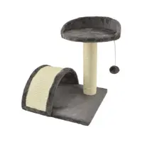 Culcus pentru pisici cu sisal Savanna, gri - 36x36x44 cm