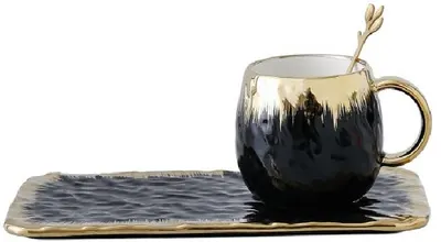 Set pentru bauturi calde Morello - Delicious Black, 250 ml, 3 părți