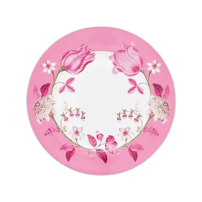 Farfurie din porțelan, Pip Studio, Tulip Pink, 23 cm, colecția Jolie