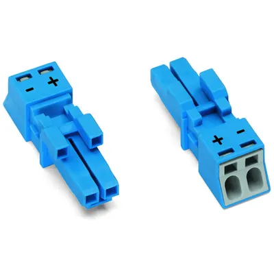 Socket; 2-pole; Cod. I; 1,50 mm²; blue
