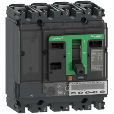 Intreruptor CompPacT NSX100HB2, 100 kA la 690 VAC, MicroLogic 6.2 E-M unitate de declansare 25A, 3 poli 3d