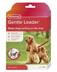 Beaphar Gentle Leader M ham pentru cap câini medii, roșu