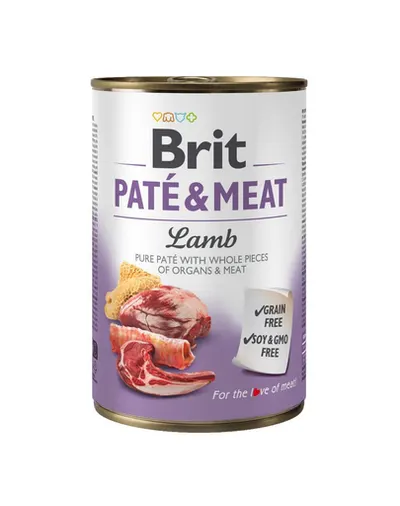 BRIT Pate&Meat lamb 400 g Conserva hrana caine, pateu cu miel