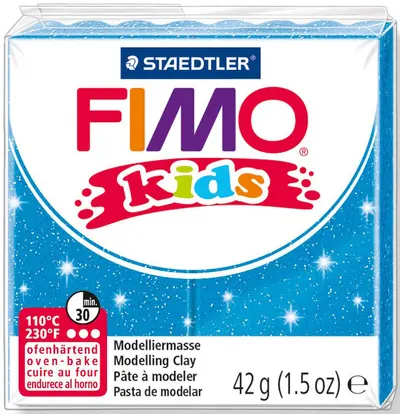 Lut polimeric Staedtler Fimo Kids - Albastru stralucitor