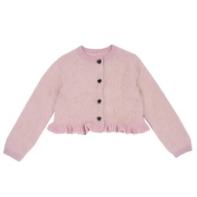 Cardigan copii Chicco tricotat, roz prafuit, 00221-69MC