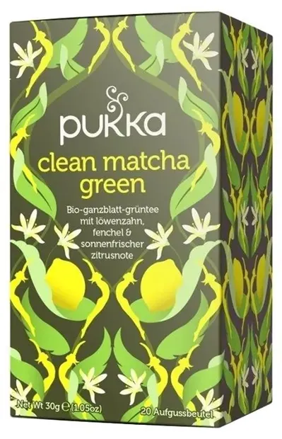 Ceai verde bio cu matcha, 20 pliculețe filtrante, Amla Natur
