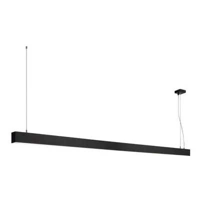 Lampa suspendata, lustra GLENOS pandantiv, pandantiv profesional negru, LED-uri, 4000K, negru, 2 m, 85W