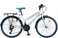 Bicicleta MTB Dame Vision Elegance Culoare Alb Albastru Roata 24 Otel