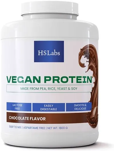 Vegan Protein, ciocolată, 1800 g, HS Labs