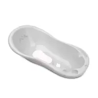 Cadita de baie cu scurgere Lorelli Classic Little Stars 100 cm Grey