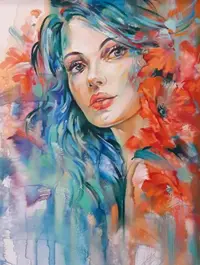 Pictură după numere MagicArt - Inimă de culori (după originalul Miglenei Kirilova)