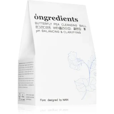 Ongredients Butterfly Pea Cleansing Ball sapun pentru curatarea fetei cu efect antioxidant 110 g