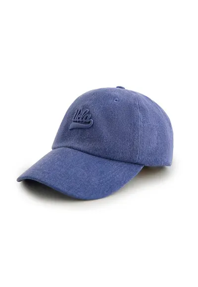 Sapca din bumbac cu broderie logo Fortuno - Albastru