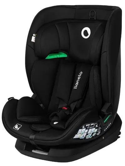 Scaun auto Lionelo - Lavender, i-Size, IsoFix , 76-150 cm, Black Carbon