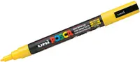 Marker permanent cu varf rotund Uni Posca - PC-3M, 1.5 mm, galben