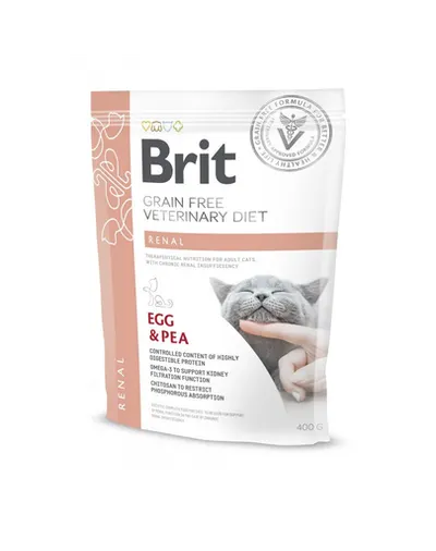 BRIT Veterinary Diets Cat Renal 400 g Hrana uscata pisici care sufera de insuficienta renala