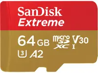 Card de memorie SanDisk - Extreme, 64GB, microSDXC, Class10 + adaptor
