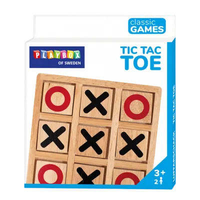 Joc educativ din lemn X si O