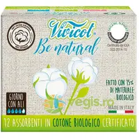 Absorbante de Zi Ultra Subtiri din Bumbac Organic 4 Picaturi Be Natural 12buc