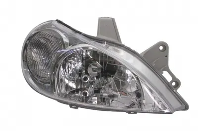 Far Dreapta (H4, manual, fara motoras, culoare insert: cromat, culoare semnalizator: alb) potrivit KIA RIO I