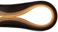 Panglici pentru quilling Em art - 5 mm/39 cm, maro(100 buc.)