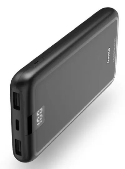 Baterie portabilă Hama - 201709, 10000 mAh, Neagră