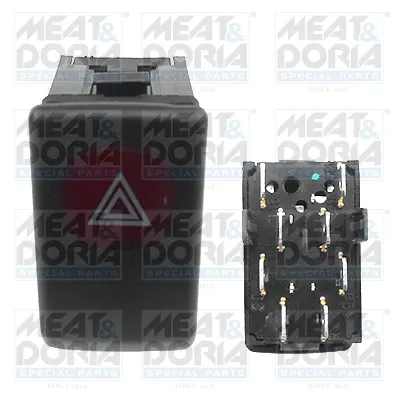 Comutator lumini avarie potrivit FIAT DOBLO, DOBLO CARGO; OPEL COMBO TOUR; VW GOLF II, JETTA II 08.83