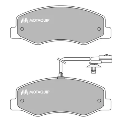 Set placute frana, frana disc MOTAQUIP LVXL1637