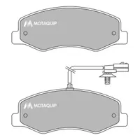 Set placute frana, frana disc MOTAQUIP LVXL1637