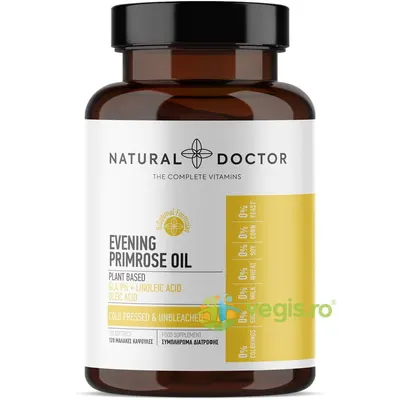 Evening Primrose Oil - Tratamentul Simptomelor Premenstruale 120cps vegetale