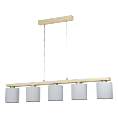 Lampa suspendata CASTRALVO satin nickel, brown 220-240V,50/60Hz