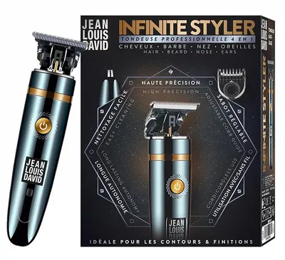 Set pentru tuns și bărbierit JLD – Infinite Styler, 4 în 1, negru