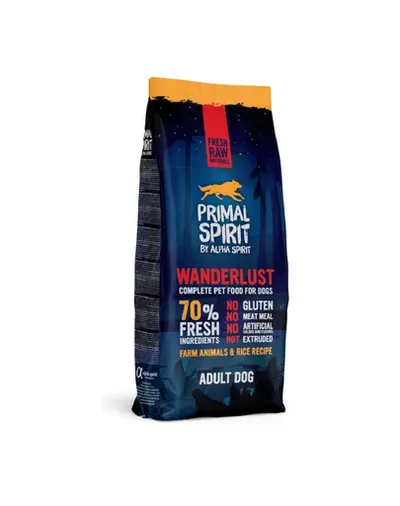 PRIMAL SPIRIT Wanderlust 2x12 kg pui și orez hrană moale câini