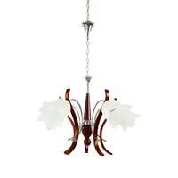 Lustra Iris Crom+Maro+Alb 5xE27 40W