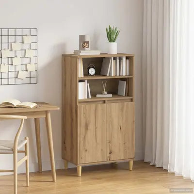 vidaXL Bufet Stejar Artizanal 60 x 36 x 110 cm Lemn prelucrat