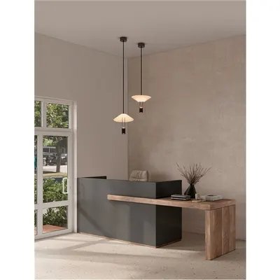 Lampa suspendata ANAFI Nisipiu Negru Carbon Otel, Aluminiu,Acrylic & Sticla LED 8 Wat 220-240Volt 395Lm 3000K IP20
