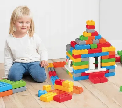 Set de construcție cu ferestre și uși - 140 de piese
