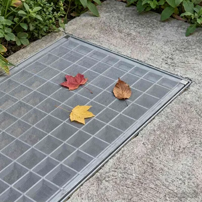 vidaXL Capac pentru ax de lumină cu cleme 5 buc. 70 x 130 cm Gri