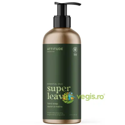 Sapun de Maini cu Bergamota si Ylang Ylang Super Leaves 473ml